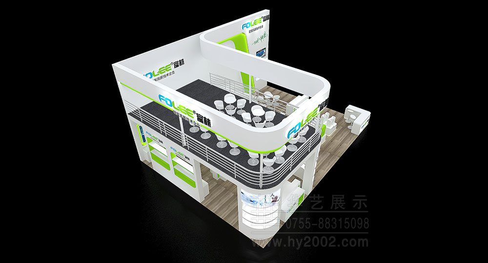 富林醫療展臺設計效果圖 展臺設計效果圖,展臺設計,會展設計,展覽設計